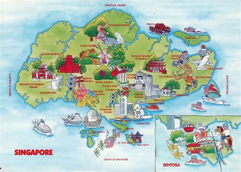 tourist map of singapore.
